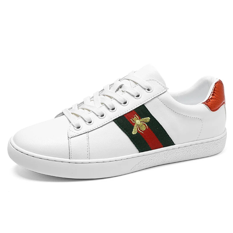 Sneakers Man Flat High-Quality Casual Sports Leather Comfortable Walking Shoes Luxury Design Original Skate Shoes for Men