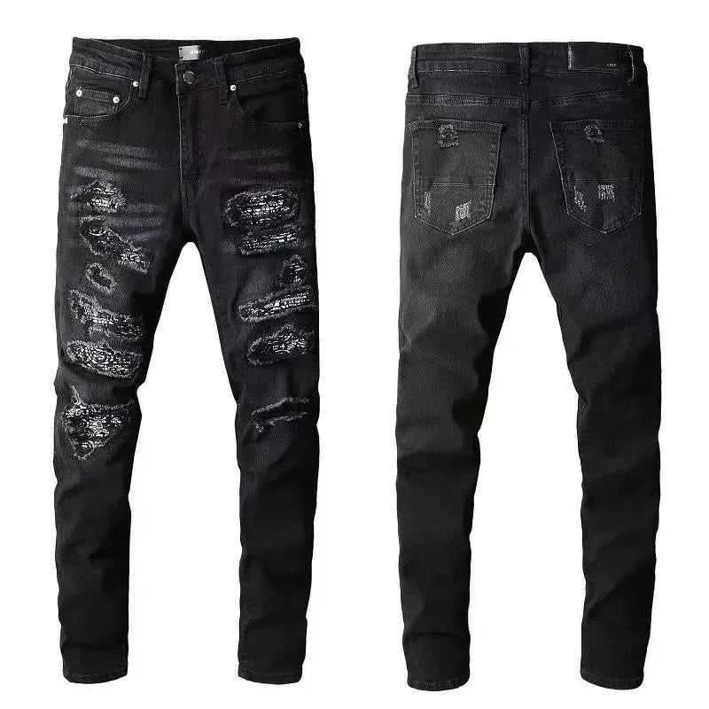 Men'S Jeans Designer Ksubi Jeans Miri Jeans Denim Jeans with Holes Mens Straight Leg Zipper Amari Jeans Hip Hop Stretch Slim-Fit Trousers True Jeans