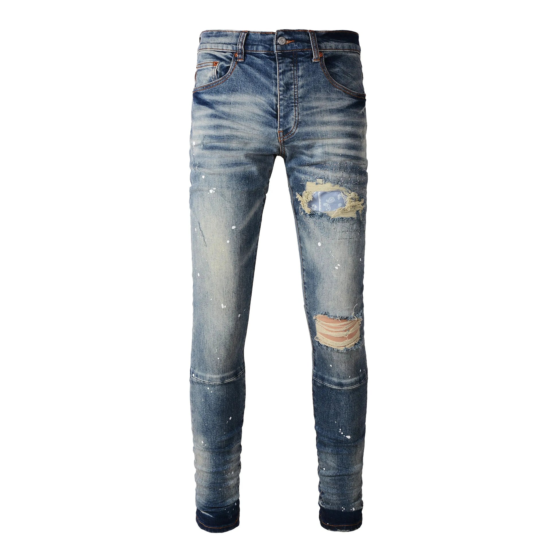 Men'S Jeans Designer Ksubi Jeans Miri Jeans Denim Jeans with Holes Mens Straight Leg Zipper Amari Jeans Hip Hop Stretch Slim-Fit Trousers True Jeans