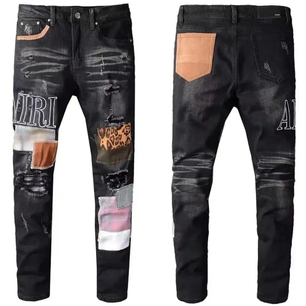 Men'S Jeans Designer Ksubi Jeans Miri Jeans Denim Jeans with Holes Mens Straight Leg Zipper Amari Jeans Hip Hop Stretch Slim-Fit Trousers True Jeans