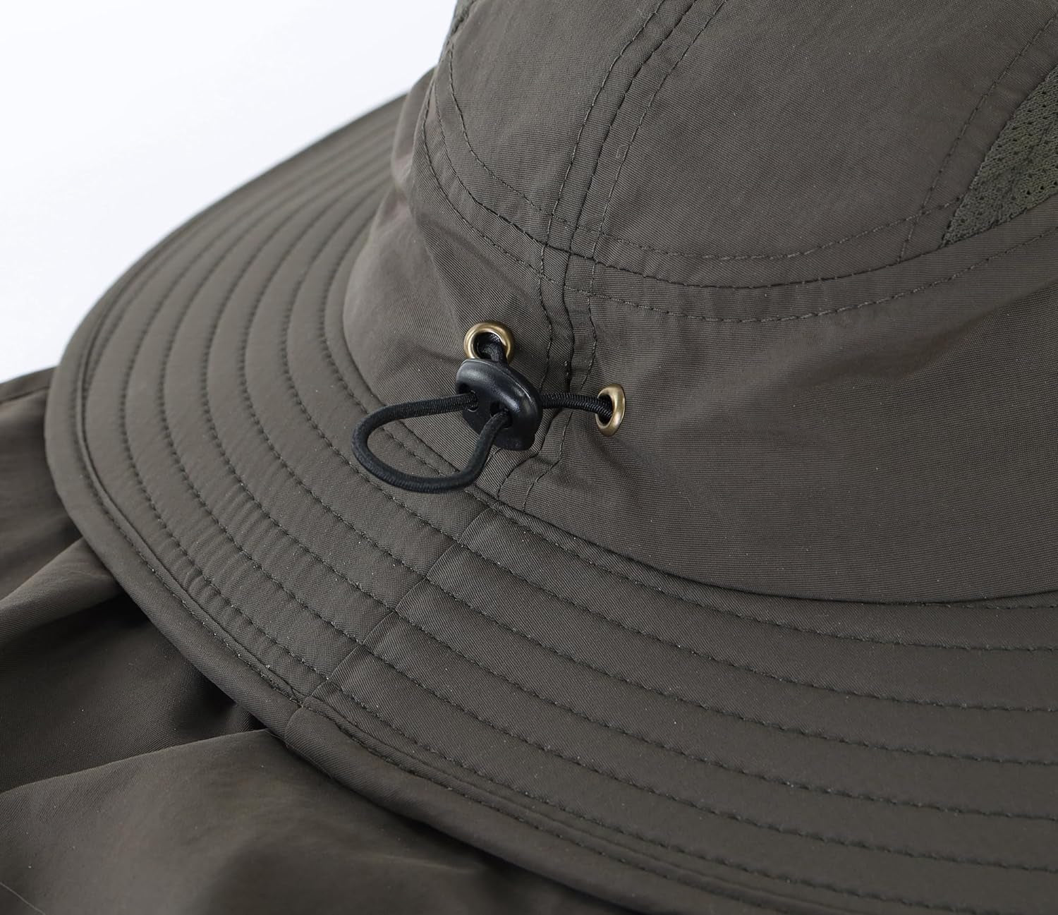 UPF 50+ Mens Wide Brim Fishing Hat with Neck Flap Sun Hat for Men Women Sun Protection Cap