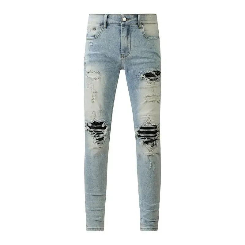 Men'S Jeans Designer Ksubi Jeans Miri Jeans Denim Jeans with Holes Mens Straight Leg Zipper Amari Jeans Hip Hop Stretch Slim-Fit Trousers True Jeans