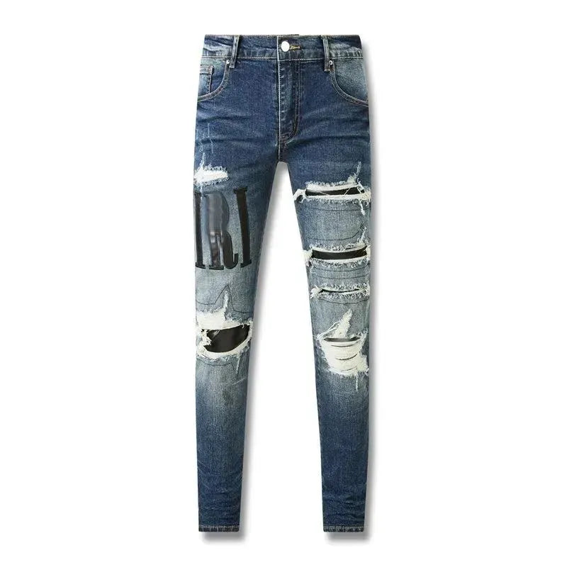 Men'S Jeans Designer Ksubi Jeans Miri Jeans Denim Jeans with Holes Mens Straight Leg Zipper Amari Jeans Hip Hop Stretch Slim-Fit Trousers True Jeans