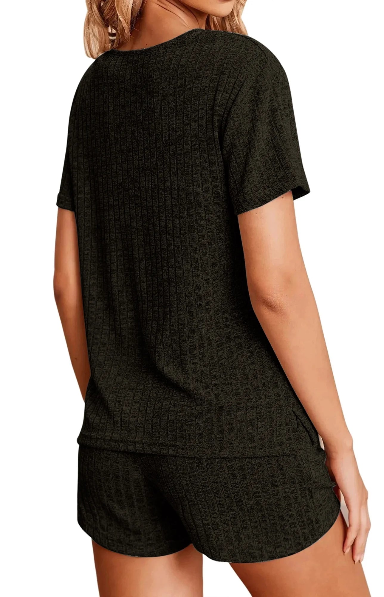 2 Piece Sets Summer Pajamas Womens Tops and Shorts Sleepwear Outfits Lounge Sets Casual