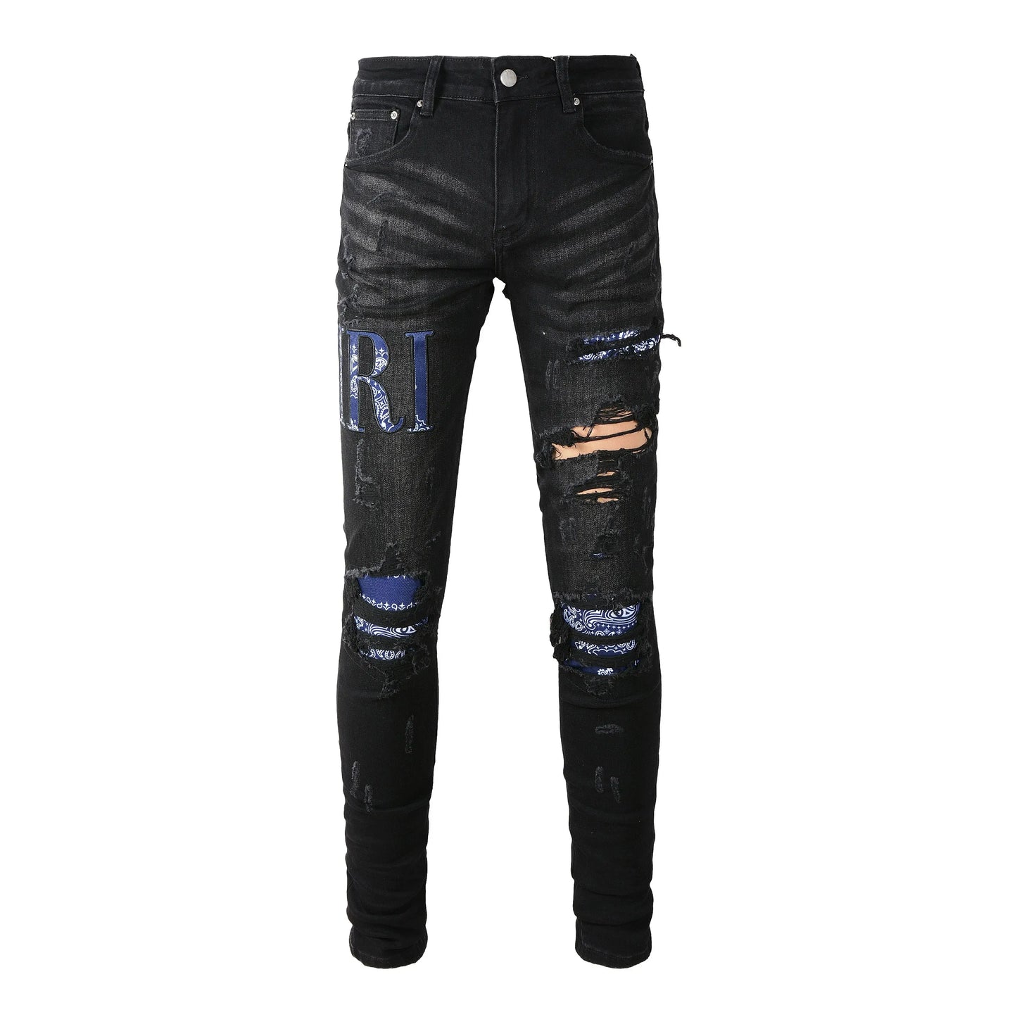 Men'S Jeans Designer Ksubi Jeans Miri Jeans Denim Jeans with Holes Mens Straight Leg Zipper Amari Jeans Hip Hop Stretch Slim-Fit Trousers True Jeans
