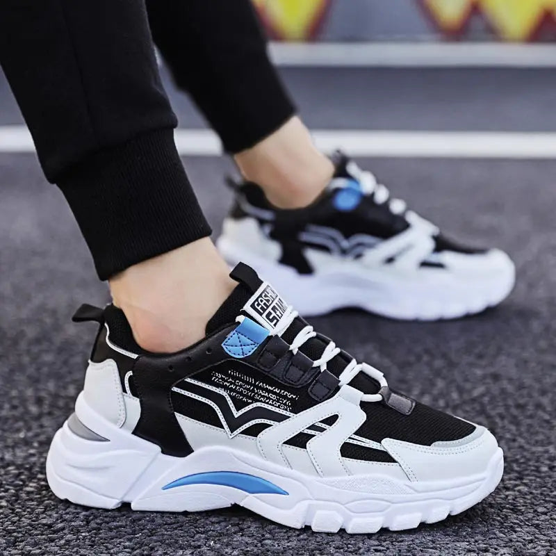 Big Size Chunky Height Man Sneakers Women Sport Shoes Man Running Shoes Men Sports Shoes for Boys Black Blue White Toning D-753