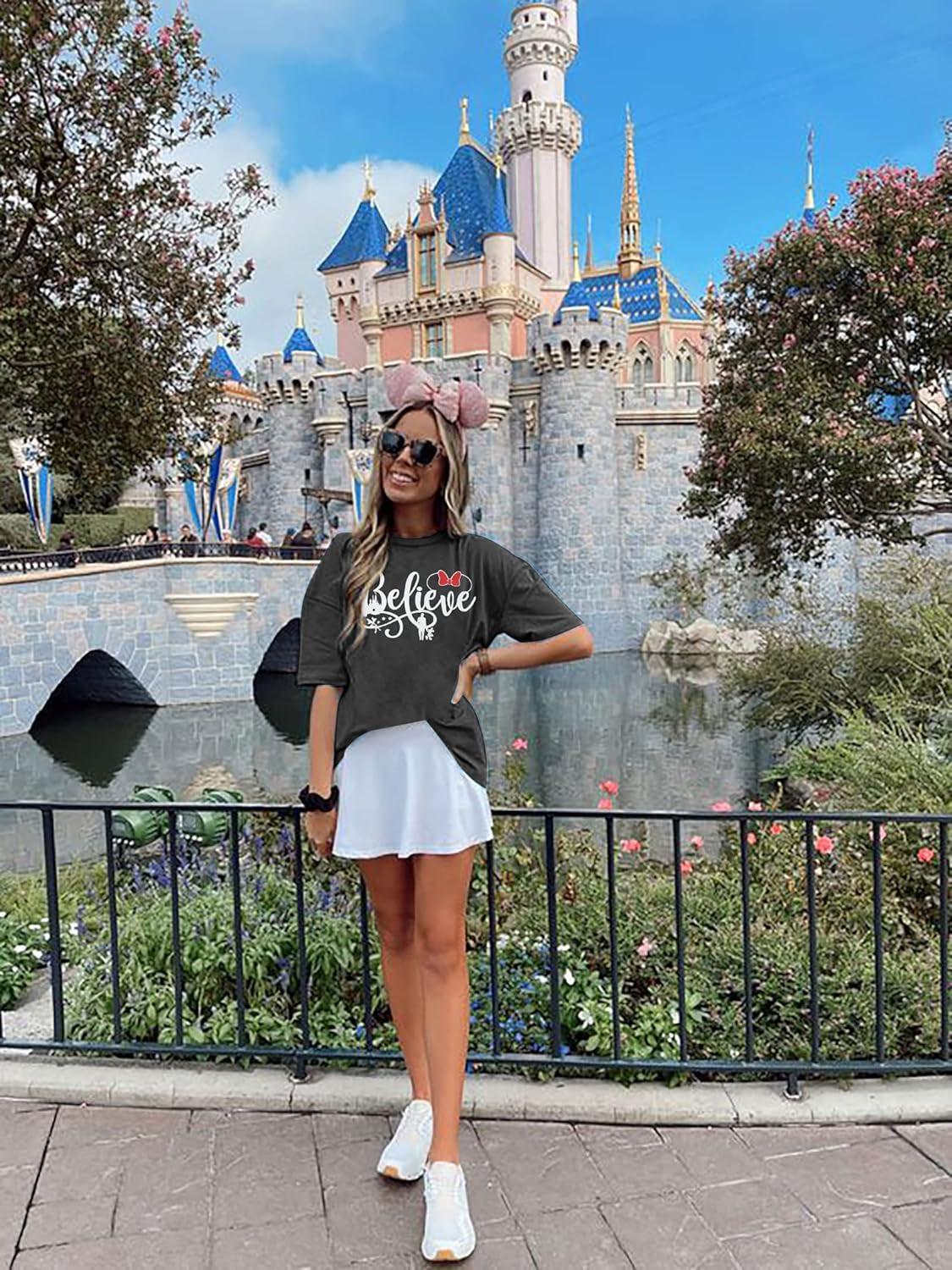 Magical Shirts for Women Magic Kingdom Shirt Happiest Place on Earth Shirt Family Vacation Tee Summer Short Sleeve Tops