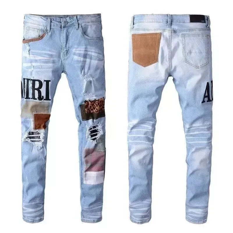 Men'S Jeans Designer Ksubi Jeans Miri Jeans Denim Jeans with Holes Mens Straight Leg Zipper Amari Jeans Hip Hop Stretch Slim-Fit Trousers True Jeans