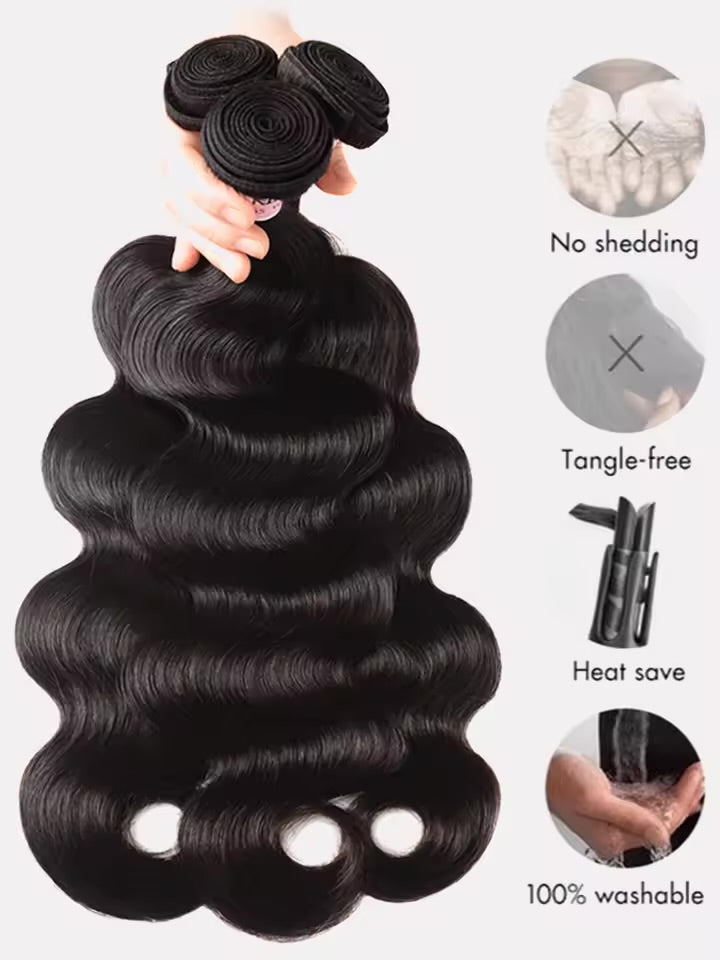 WestKiss Hair Body Wave Human Hair Bundles Brazilian Virgin Hair Bundles Natural Color 100% Human Hair Weave 1 or 3 Bundles Deal