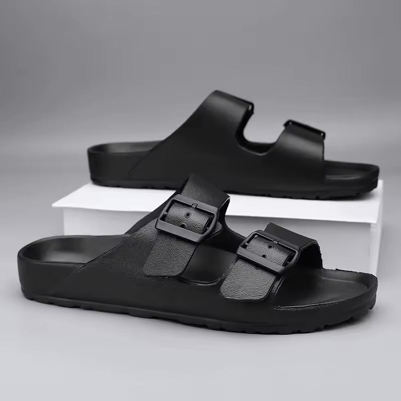 2025 Summer Adjustable Soft Slides Slippers For Men Flat EVA Slippers Lightweight Anti Slip Slippers Size 36-48 Dropshipping