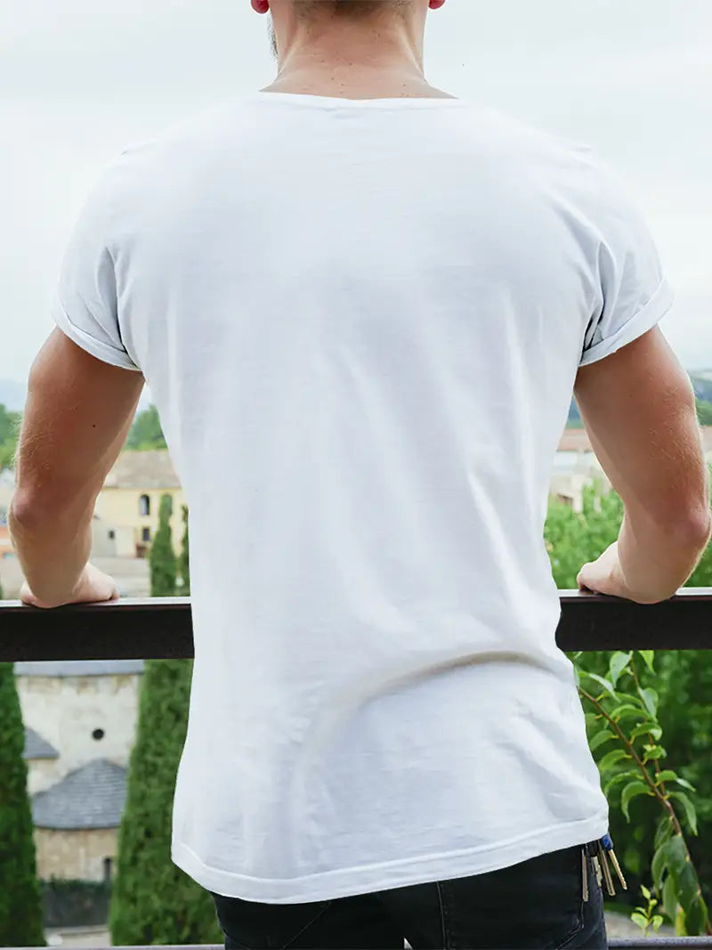 3D Spade Graphic T-Shirt for Men - Black, Loose Fit,, Soft, Breathable, Ideal for Hip Hop Street Style, Summer & AutumnMen's cotton printed short-sleeved T-shirt 180g