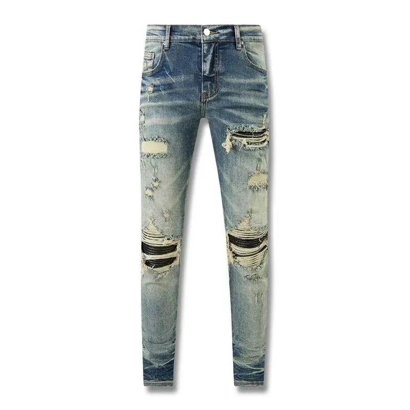 Men'S Jeans Designer Ksubi Jeans Miri Jeans Denim Jeans with Holes Mens Straight Leg Zipper Amari Jeans Hip Hop Stretch Slim-Fit Trousers True Jeans