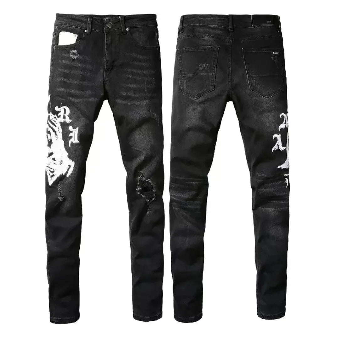 Men'S Jeans Designer Ksubi Jeans Miri Jeans Denim Jeans with Holes Mens Straight Leg Zipper Amari Jeans Hip Hop Stretch Slim-Fit Trousers True Jeans