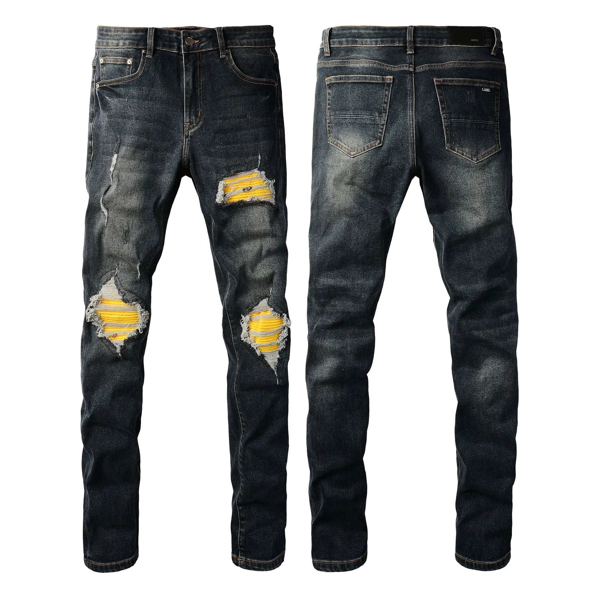 Men'S Jeans Designer Ksubi Jeans Miri Jeans Denim Jeans with Holes Mens Straight Leg Zipper Amari Jeans Hip Hop Stretch Slim-Fit Trousers True Jeans