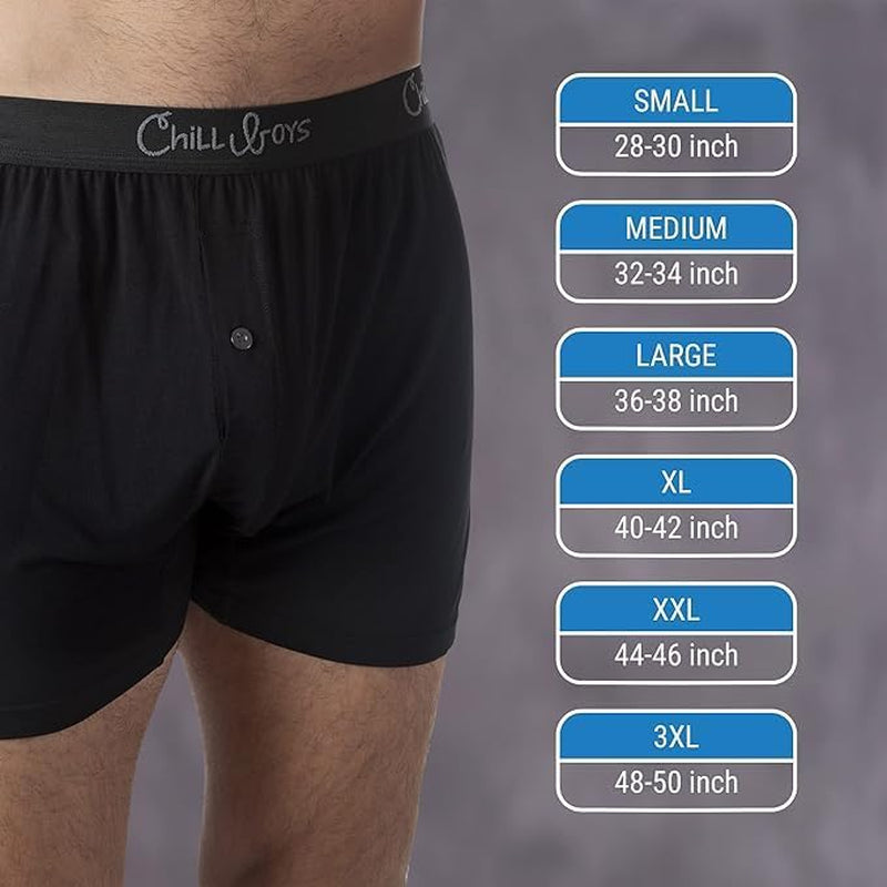 Viscose from Bamboo Boxers for Men – Men'S Underwear – Ultra Breathable & Soft Men'S Boxer Shorts – 3 Pack