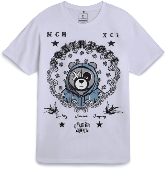 Mens Graphic T-Shirts - Soft Cotton Blend Short Sleeve Crewneck Streetwear Graphic Tee for Men
