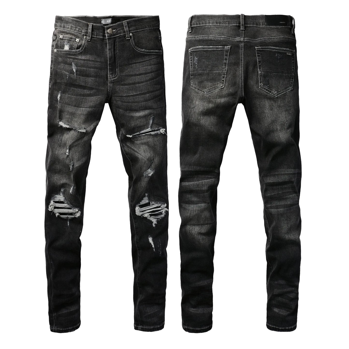 Men'S Jeans Designer Ksubi Jeans Miri Jeans Denim Jeans with Holes Mens Straight Leg Zipper Amari Jeans Hip Hop Stretch Slim-Fit Trousers True Jeans