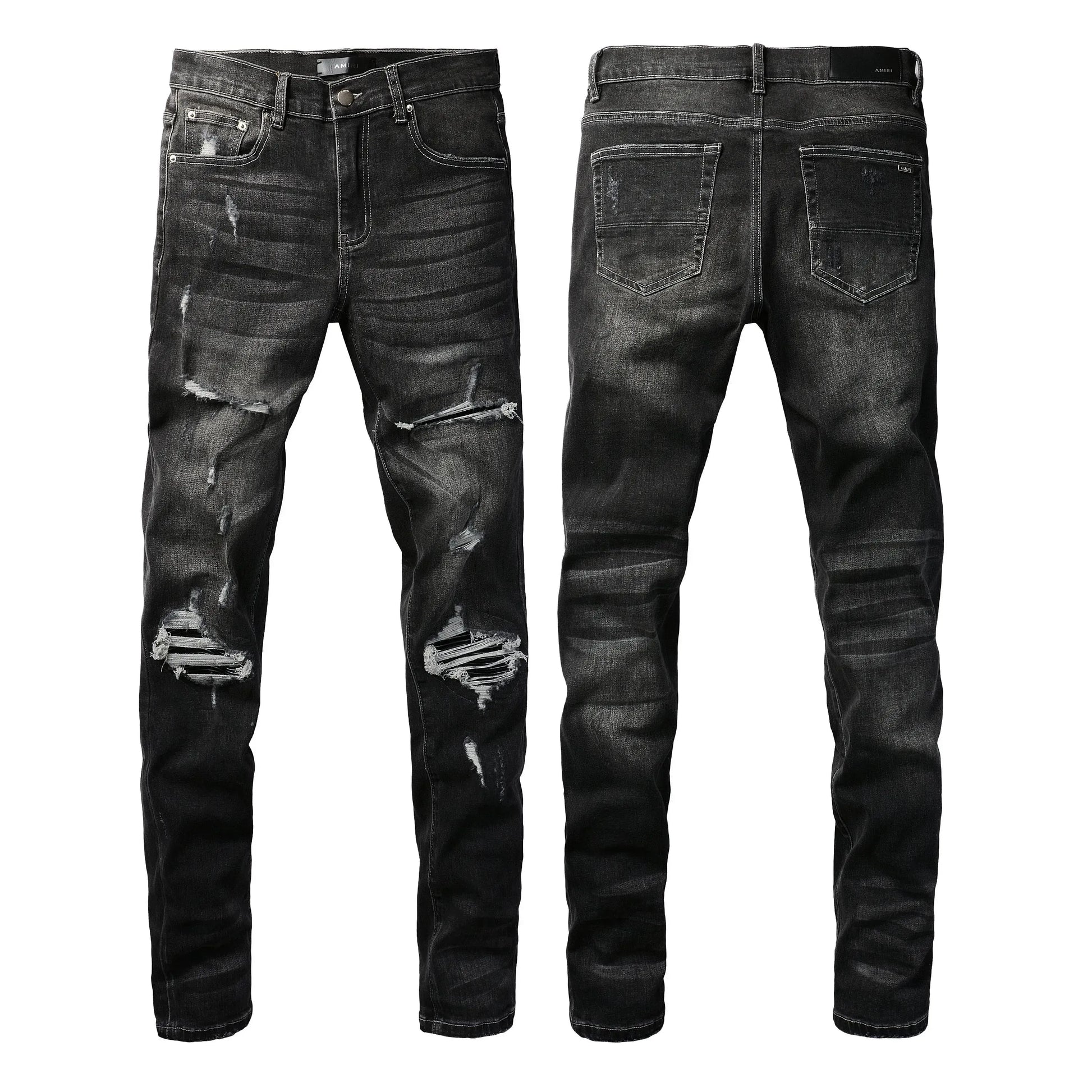 Men'S Jeans Designer Ksubi Jeans Miri Jeans Denim Jeans with Holes Mens Straight Leg Zipper Amari Jeans Hip Hop Stretch Slim-Fit Trousers True Jeans