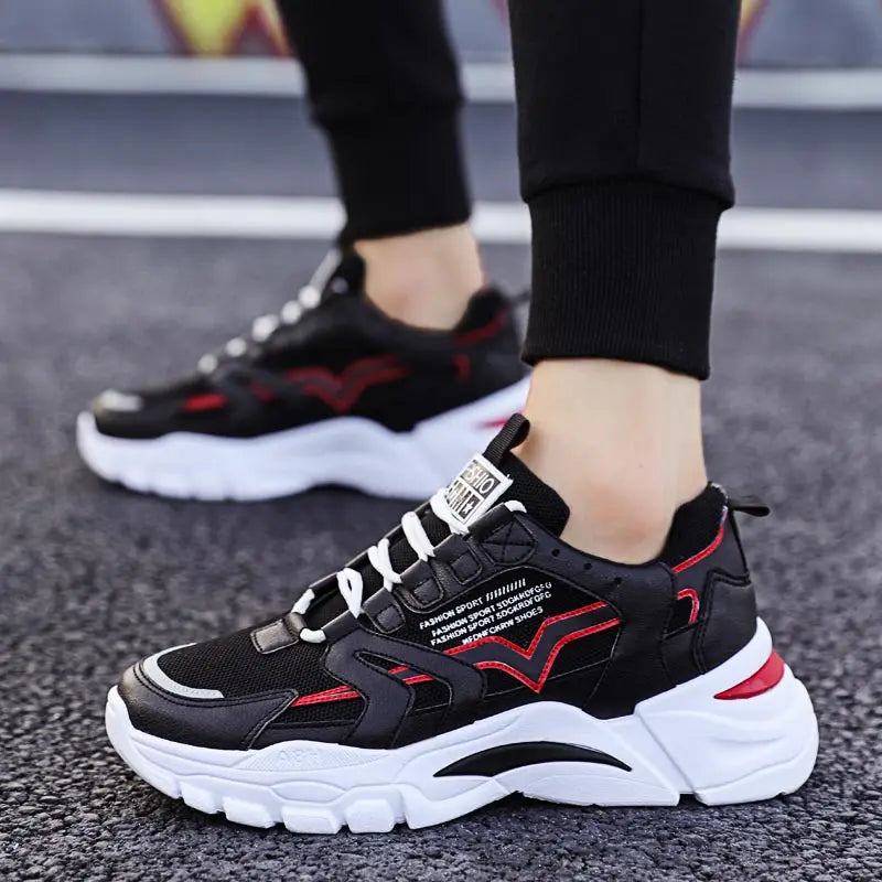 Big Size Chunky Height Man Sneakers Women Sport Shoes Man Running Shoes Men Sports Shoes for Boys Black Blue White Toning D-753